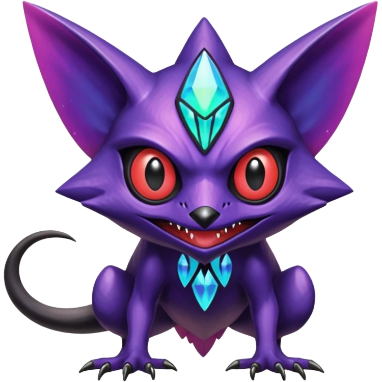  exotic tropical cyber-Sableye-Noibat-Trico-Fakémon-Pokémon-Vernid-creature emoji