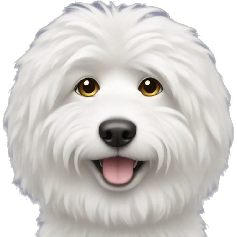 white fluffy dog emoji