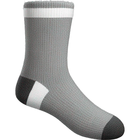 Grey and white socks emoji