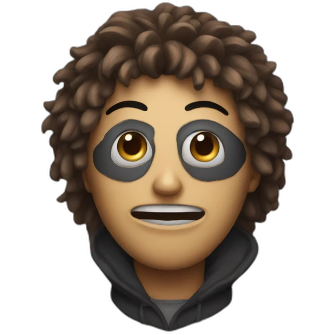 human in mask of madness emoji