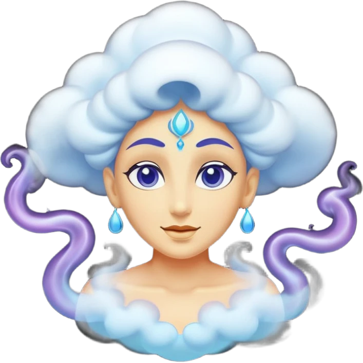 genie with smoke. emoji