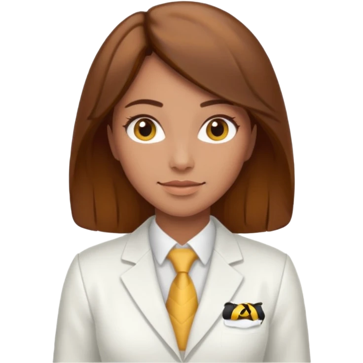 female bee keepers with brown hair, white suit emoji