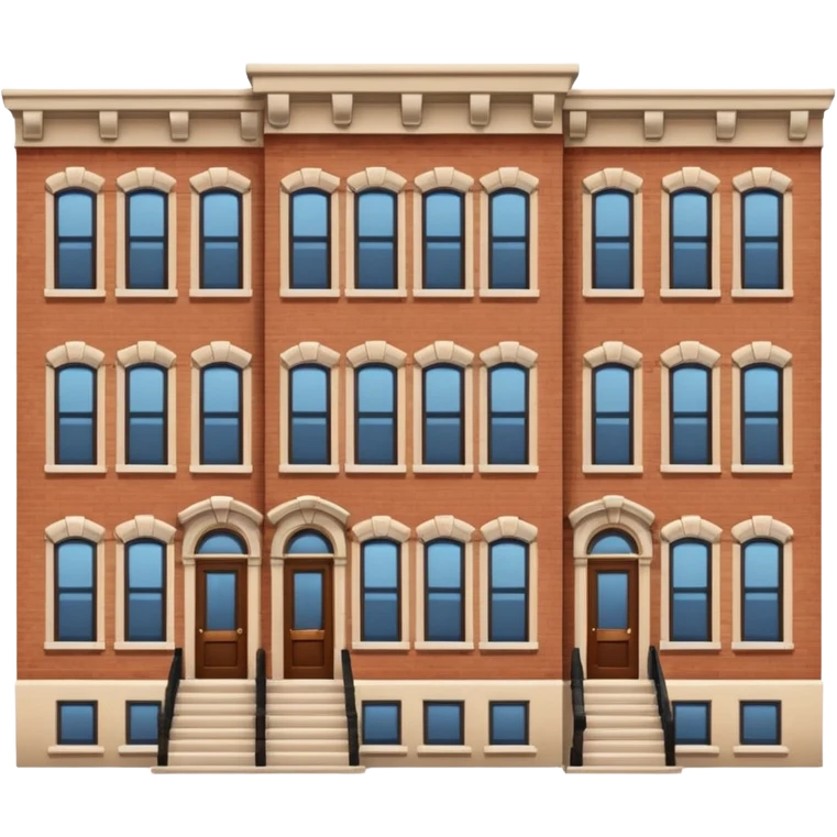 A brownstone city home emoji