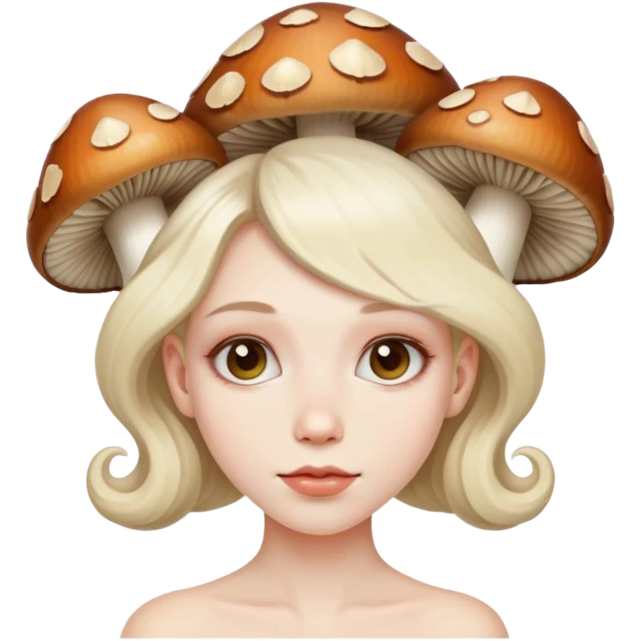 on mushrooms  emoji