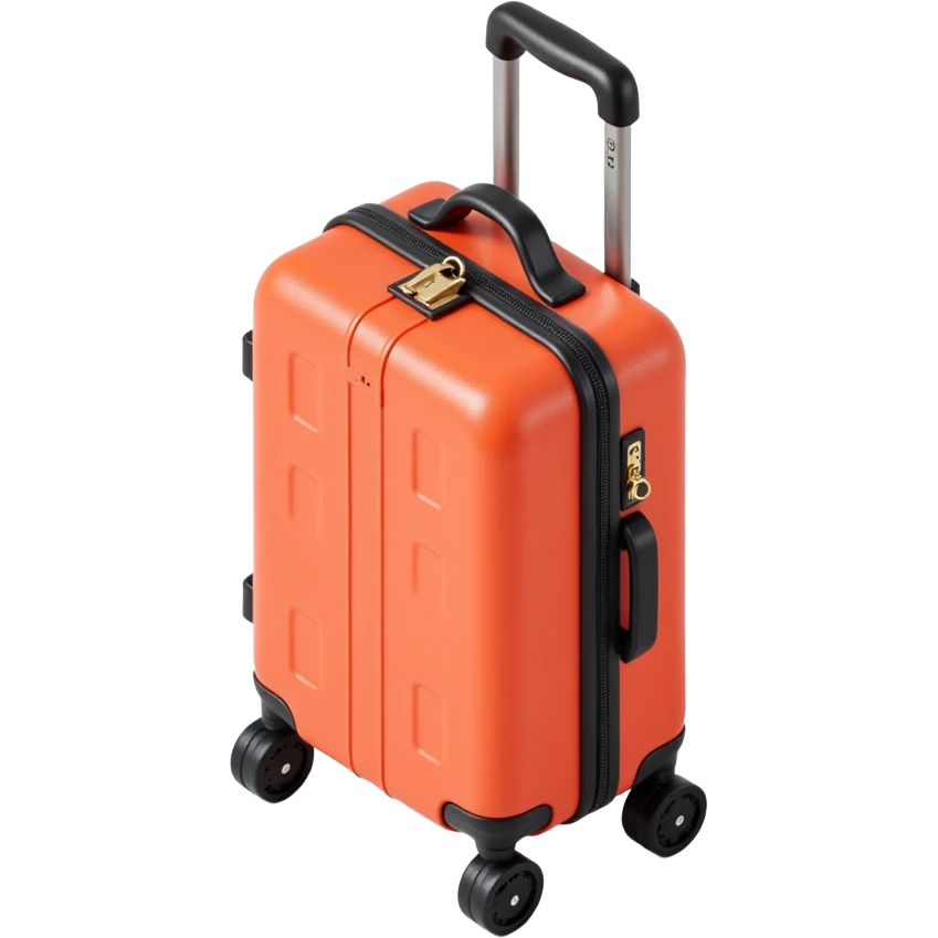 aesthetic luxury rollaboard carry-on luggage emoji
