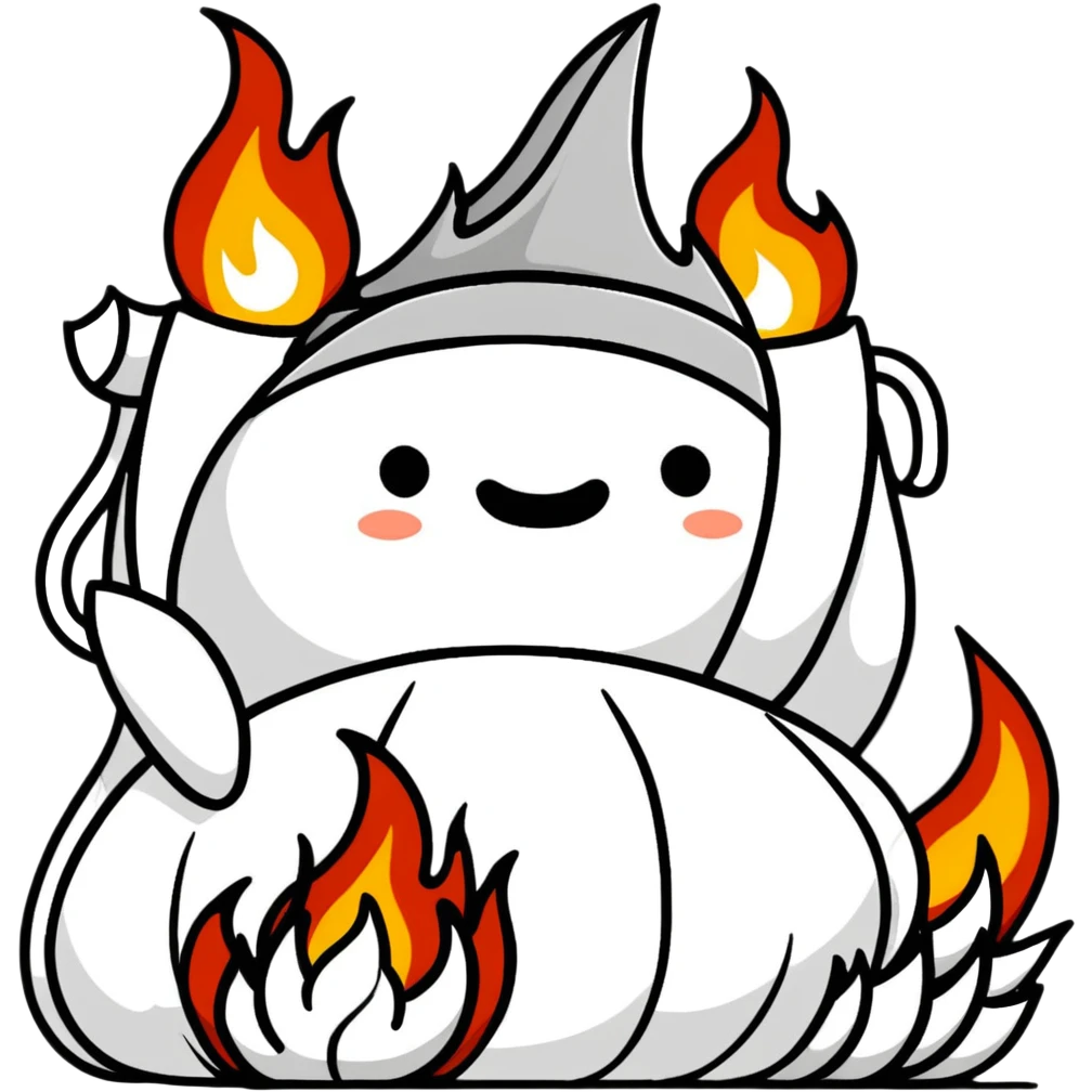 flames and underworld emoji