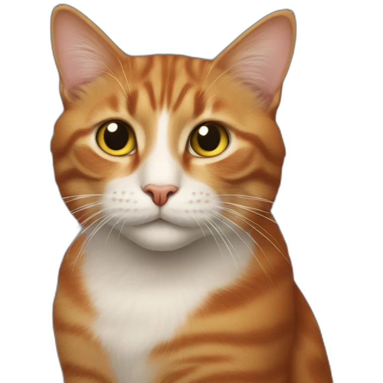Morris the red intelligent cat emoji