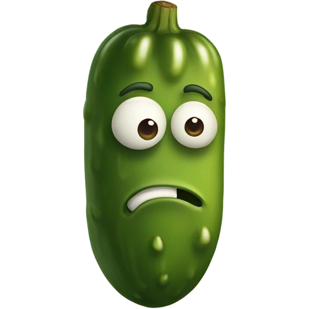 Sad pickle  emoji