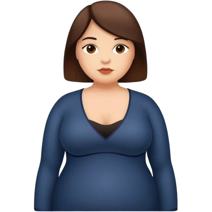 Persona gorda co el simbolo de prohibido  emoji