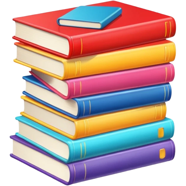 Modern books and magazines emoji