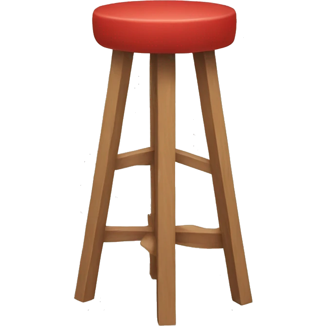 Red round stool emoji