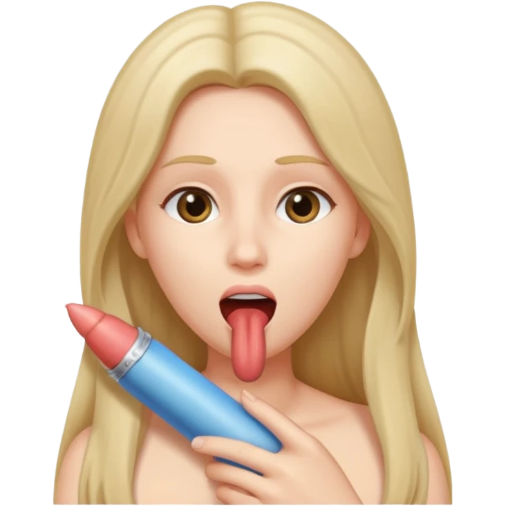 As un pene con una mujer chupandolo emoji