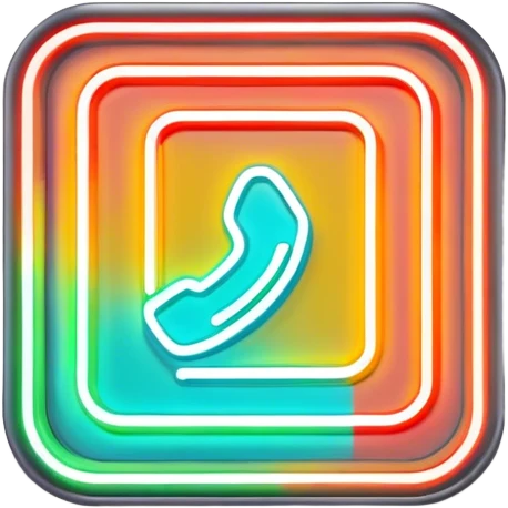 neon outline signboard emoji