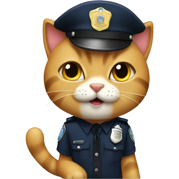 a cat police emoji