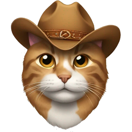 cat with a cowboy hat  emoji