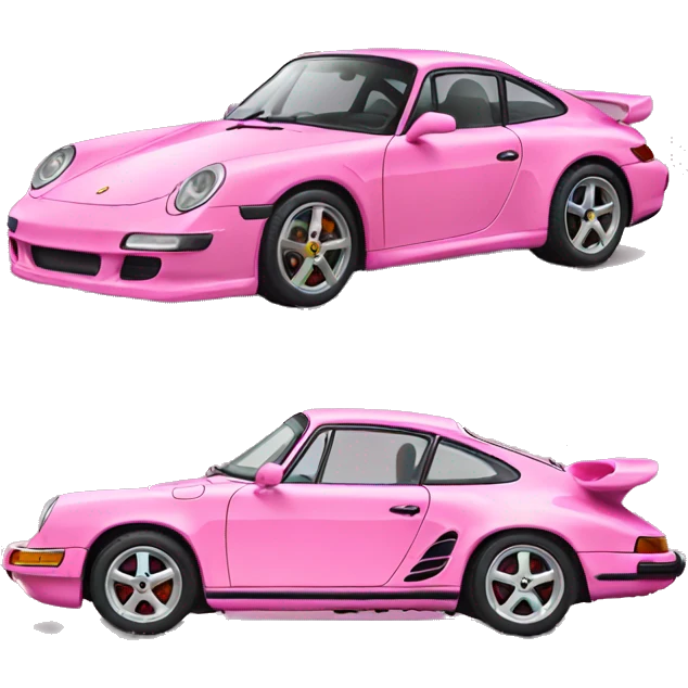 pink porsche emoji