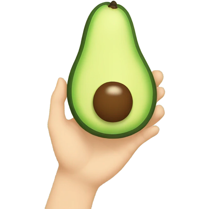 avocado high five emoji