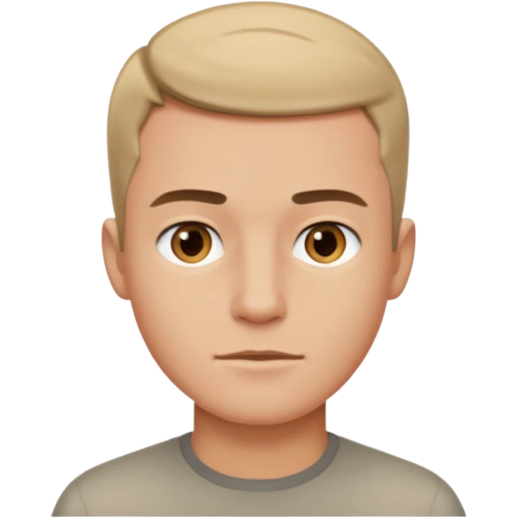 Cara de hombre  emoji