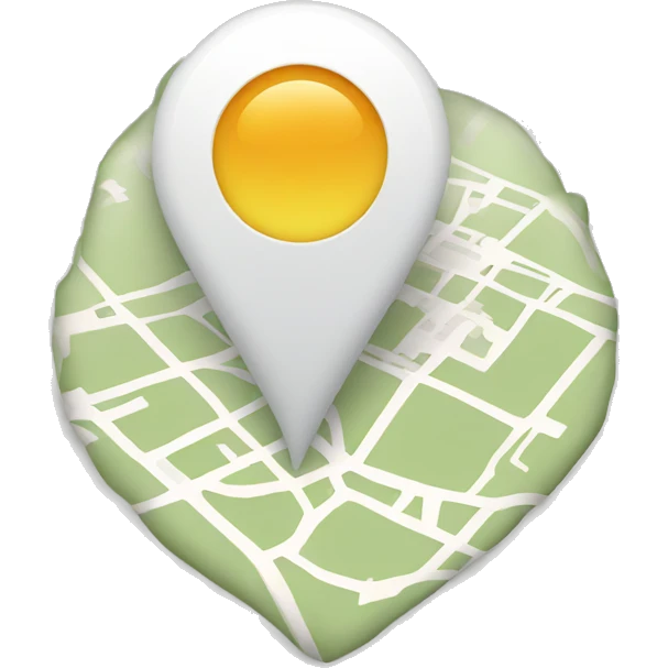 white map pin emoji