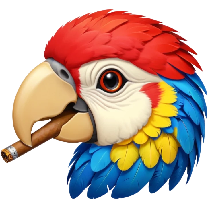 parrot smoking emoji