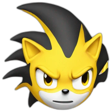 Sonic yellow emoji