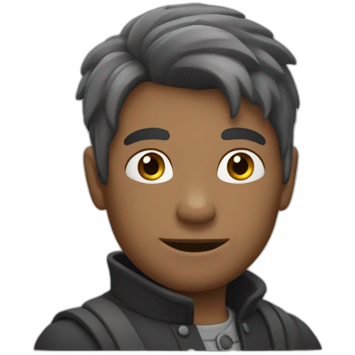 homme chauve avec bsrbe emoji