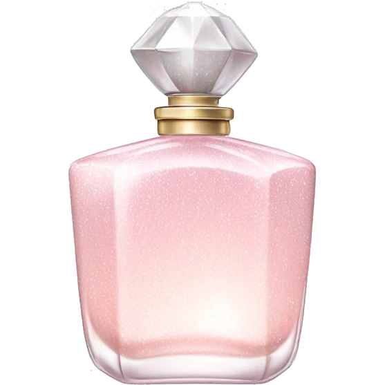Light pink and white sparkly perfume  emoji
