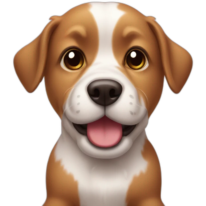Chien sur bonbon emoji