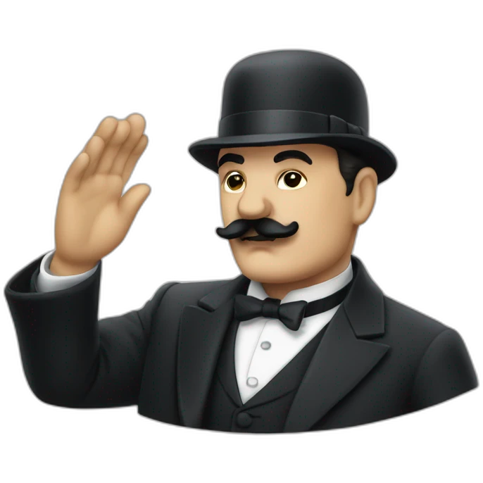 Hecule Poirot salute emoji