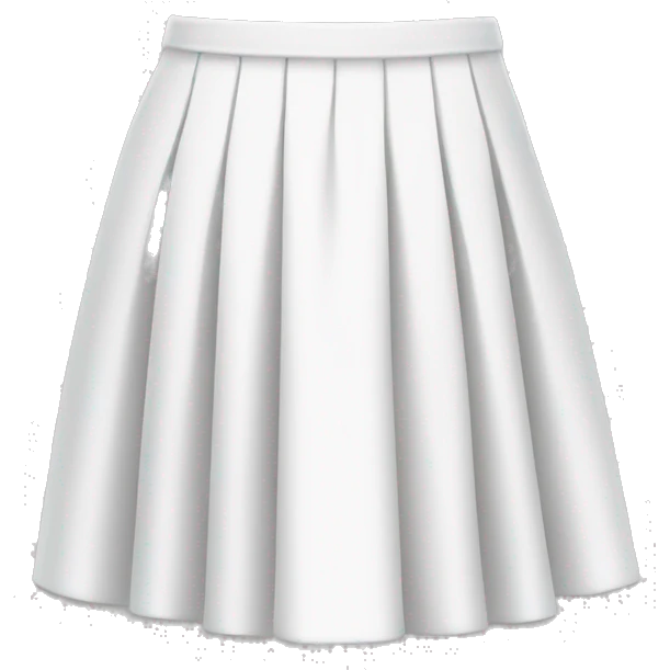 White skirt emoji