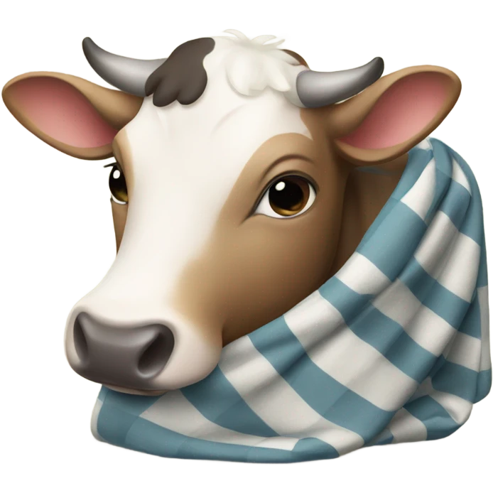 cow with a blanket emoji