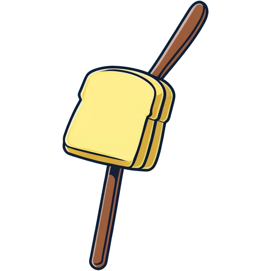 a stick of yellow butter emoji