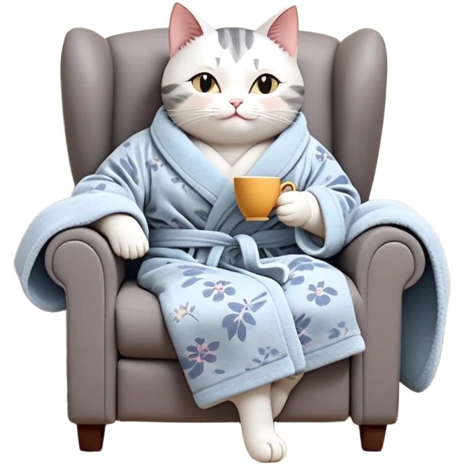 Here’s a related prompt with a similar theme of surreal humor and chaos:

"A cheerful cartoon cat lounges in a recliner, wearing a cozy bathrobe and sipping tea from a delicate cup. Meanwhile, the room around it is in complete disarray—furniture overturned, wallpaper peeling, and water flooding from a broken vase. The cat casually says, 'This is fine,' as the chaos escalates behind it."

This prompt plays with the same ironic calm-in-chaos concept, with a whimsical twist. emoji