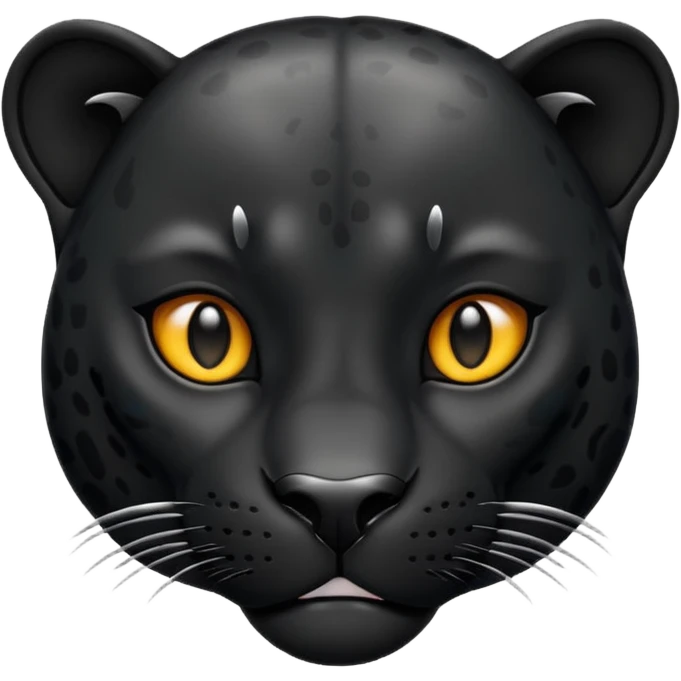Black jaguar, similar to the traditional iPhone emoji. emoji
