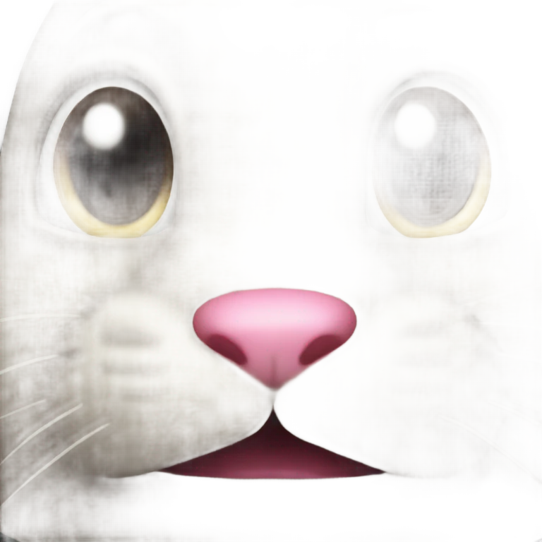 Funny ugly bunny  emoji