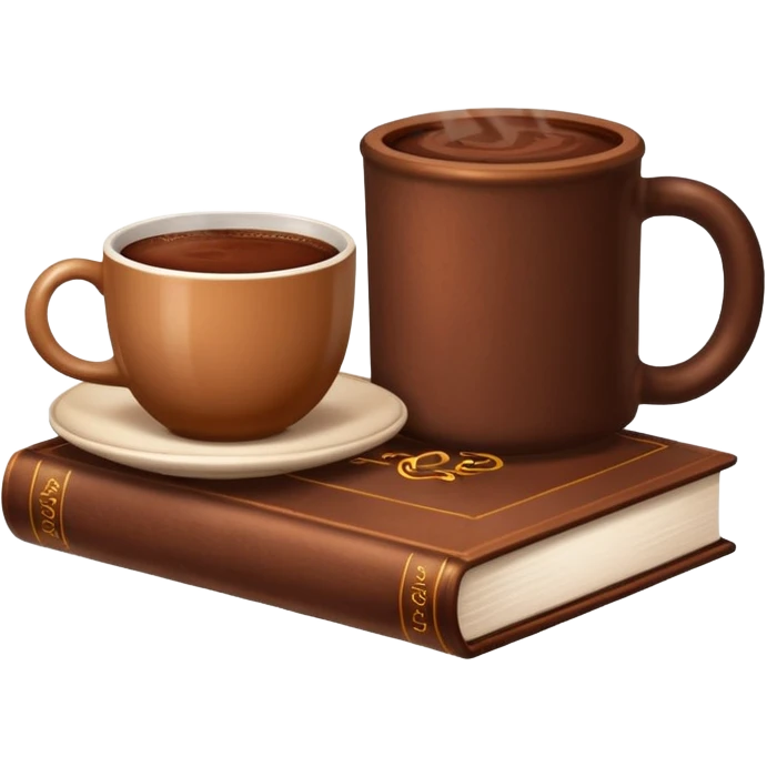 Book & cocoa emoji