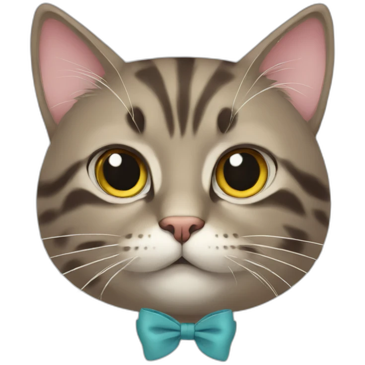 Cat with bow emoji