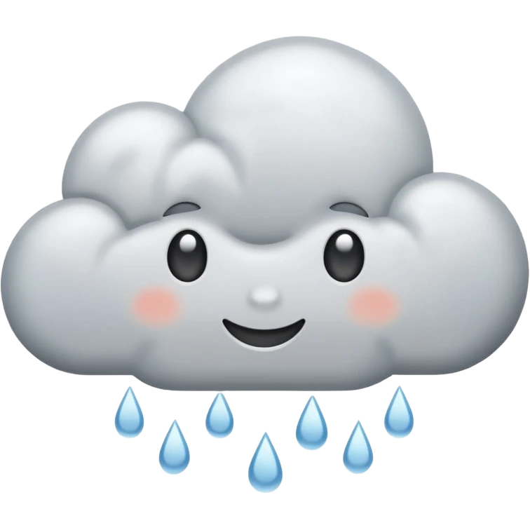 rainy day with soft clouds emoji