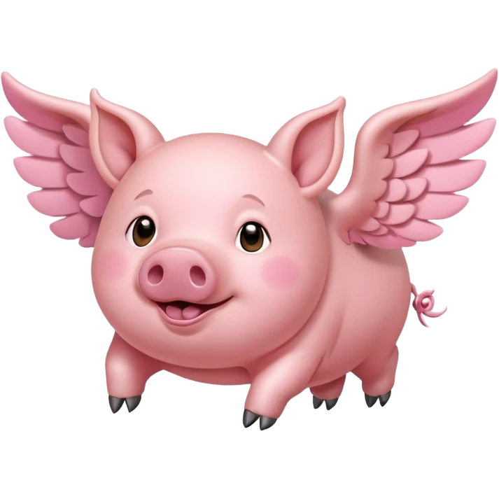 Flying pig  emoji