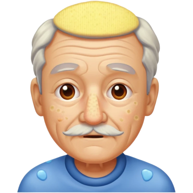 Make me a grampa with pimples emoji