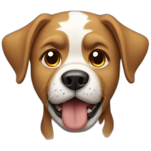 crying dog emoji