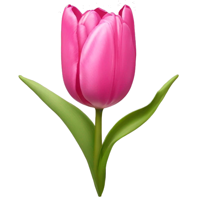 Pink tulips with a bow emoji