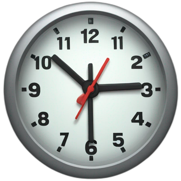 super fast time clock wind emoji