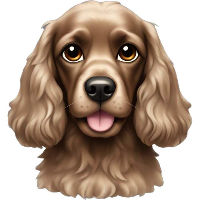 black cocker spaniel  emoji