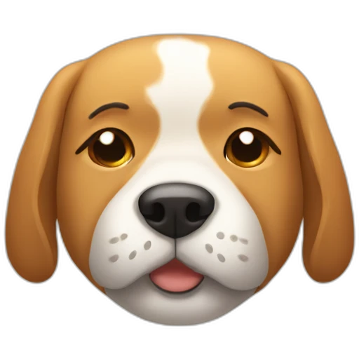 Sleepy dog emoji