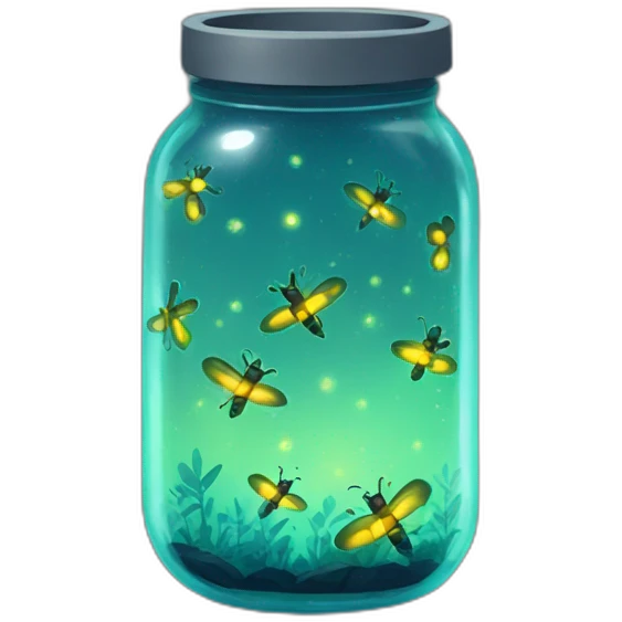 fireflies in a jar emoji