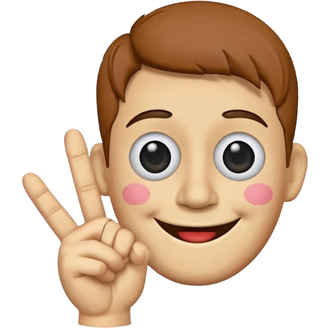 Puppet on finger emoji