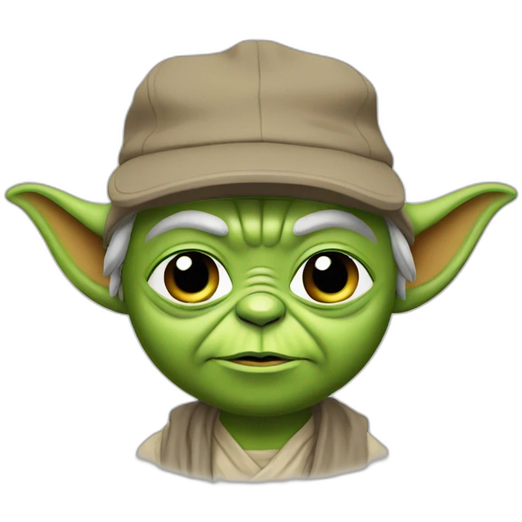 Yoda avec casquette emoji