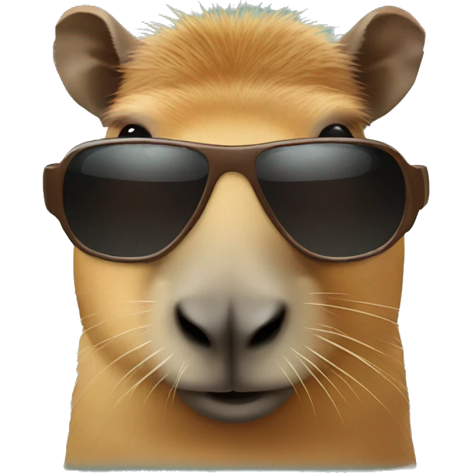 Capybara with sunglasses  emoji