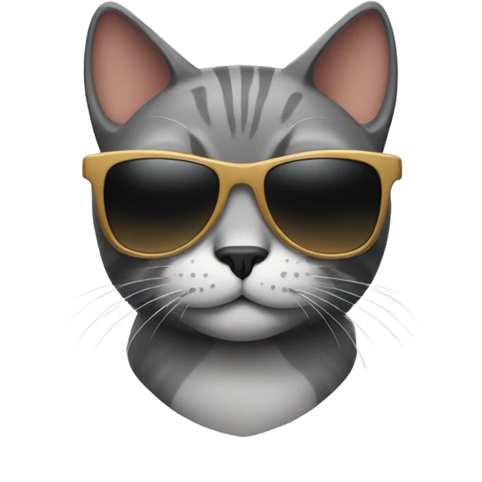 Cat with sunglasses emoji